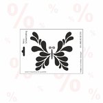 Schablone DIN A5 - Retro Schmetterling