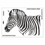 Schablone DIN A3 - Zebra
