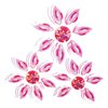 Color Transfer - Motiv Rosa Blüten
