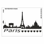 Schablone DIN A3 - Paris