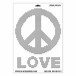Schablone DIN A3 - Pixel Peace