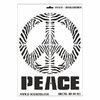 Schablone DIN A3 - Peace Zebradesign