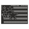 Schablone DIN A3 - Amerikanische Flagge Pixel