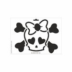 Schablone DIN A4 - Girly Skull