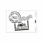Schablone DIN A4 - Postcard Stamp