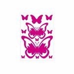 Folien/Samttransfer Motiv - Schmetterlinge - Pink