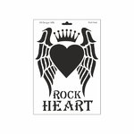 Schablone DIN A4 - Rock Heart