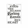 Schablone DIN A4 - Schriften Rocking Royals