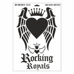 Schablone DIN A3 - Rocking Royals