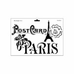 Schablone DIN A4 - Paris Post