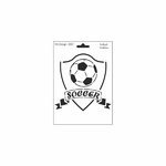 Schablone DIN A5 - Fußball Emblem