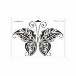 Schablone DIN A4 - Paisley Schmetterling