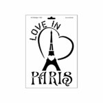 Schablone DIN A4 - Love in Paris
