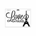 Schablone DIN A4 - Love in Paris 2