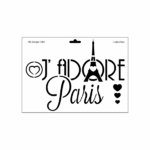 Schablone DIN A4 - J`adore Paris