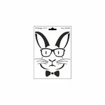 Schablone DIN A5 - Hase mit Brille