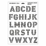 Schablone DIN A3 - Alphabet Biker Design