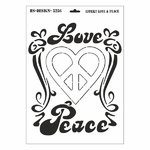 Schablone DIN A3 - Love & Peace