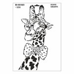 Schablone DIN A3 - Funny Giraffe