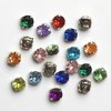 8 mm - Rund - Kristalle zum nähen oder kleben - Multicolor
