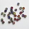 5 mm - Rund - Kristalle zum nähen oder kleben - Multicolor
