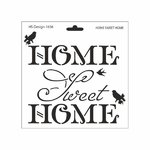 Schablone DIN A4/20x20 - Home sweet Home