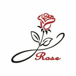 Foliendesign - Rose - Schwarz/Rot
