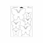 Schablone DIN A4 - Fläche Schmetterlinge 1