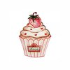 Motiv Transfer - Cupcake Erdbeere
