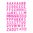 Foliendesign - Alphabet - Neon Pink