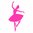 Foliendesign - Ballerina - Neon Pink