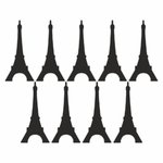 Foliendesign - Eiffeltürme 9teilig - Schwarz