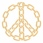 Foliendesign - Peace Kettendesign - Gold