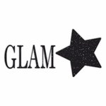 Foliendesign - Glam Star - Schwarz Glitter