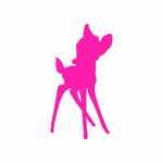 Foliendesign Limited Edition - Rehkitz - Neon Pink